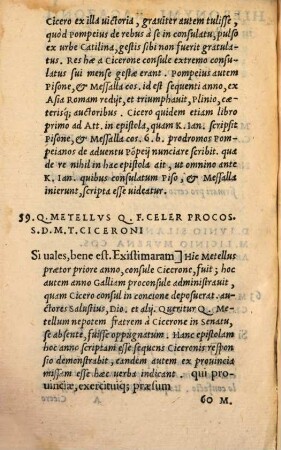 In epistolas Ciceronis fam. Commentarius