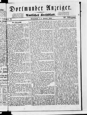 Dortmunder Anzeiger. 1853-1855