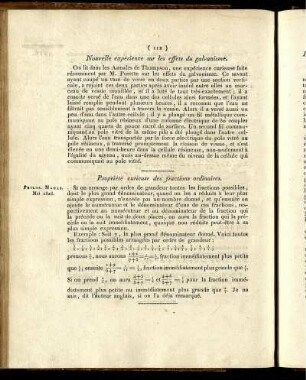 Nouvelle expérience sur les effets du galvanisme.