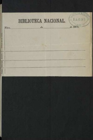 Biblioteca Nacional Madrid [Formulario de pedido]