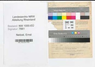 Entnazifizierung Ernst Neitzel, geb. 30.09.1900 (Lehrer)