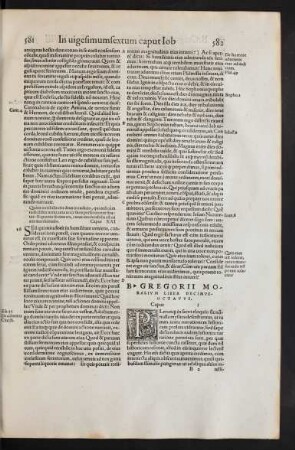 B. Gregorii Moralium Liber Decimusoctavus.