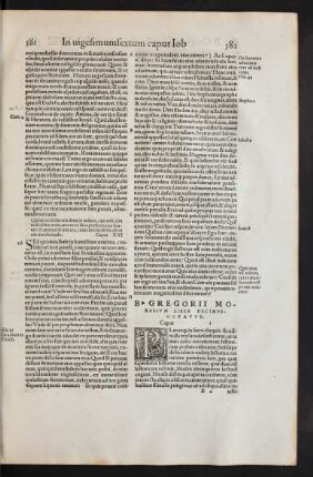 B. Gregorii Moralium Liber Decimusoctavus.