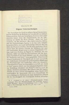 Abschnitt III Eigene Untersuchungen