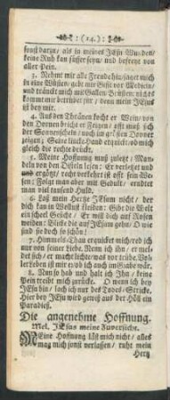 Die angenehme Hoffnung