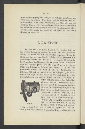 C. Das Objektiv