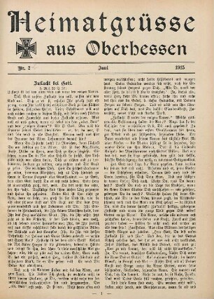 2.1915: Heimatgrüße aus Oberhessen