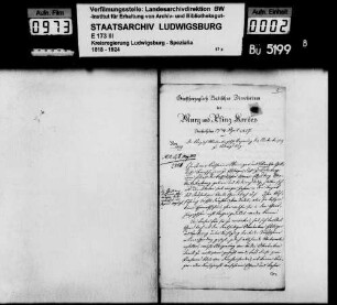 Heimatrechtsverhältnisse der Martha Gottliebin Borosch, geb. 29.11.1804 in Kallenberg, Gde. Althütte, Oberamt Backnang sowie deren Zuteilung an die Gesamtgemeinde Althütte