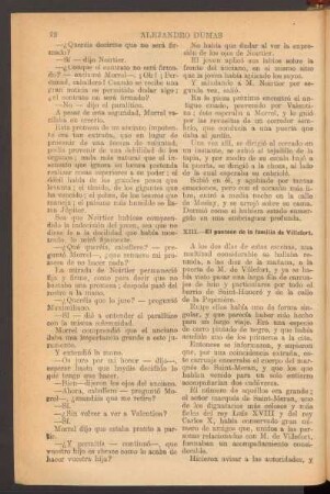XIII.- El panteón de la familia de Villefort.