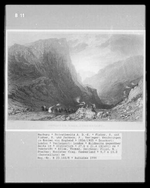 Wanderungen im Norden von England, Band 2 — Bildseite gegenüber Seite 18 — Honister Crag, Cumberland