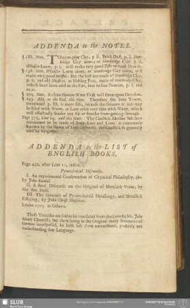 Addenda to the Notes