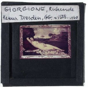 Giorgione, Schlafende Venus (Dresden GAM 185)