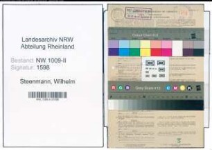 Entnazifizierung Wilhelm Steenmann , geb. 17.10.1892 (Postschaffner)