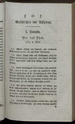 Geschichte der Assyrer.