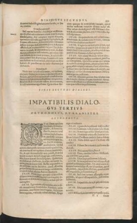 Impatibilis Dialogus Tertius.