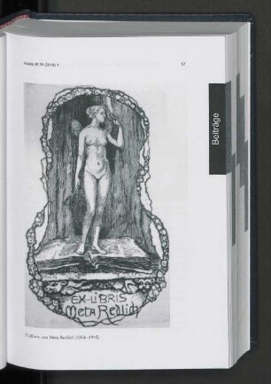 Exlibris von Meta Redlich (1866-1945).