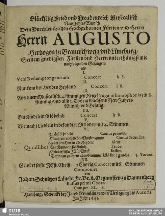 Bassus primi chori