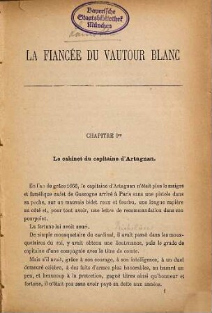 La Fiancée du Vautour-Blanc par A. de Lamothe
