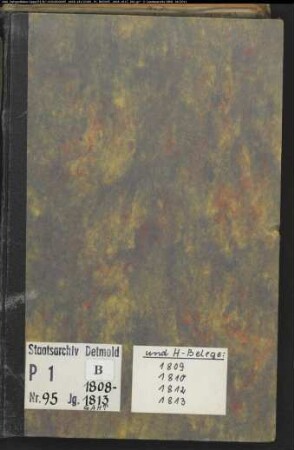 Zivilstandsregister der katholischen Gemeinde Buke, Kreis Paderborn (GAHT 1808-1813, Heiratsbelege 1809, 1810, 1813, 1813) (Gemeinde: Katholische Gemeinde Buke)