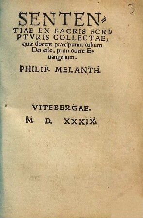 Sententiae Ex Sacris Scripturis collectae, quae docent praecipuum cultum Dei esse, promouere Euangelium
