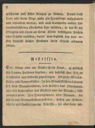 Aebtissin.