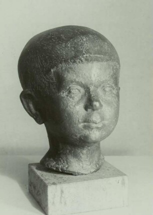 Kinderkopf Hans Matz. Bronze, 24 cm