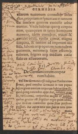 VII. De Germanicorum corporum habitu.