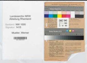 Entnazifizierung Werner Mueller, geb. 13.11.1909 (Regierungsinspektor)