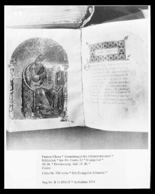 Evangeliar — Der Evangelist Johannes, Folio 238 verso
