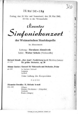 Neuntes Sinfoniekonzert