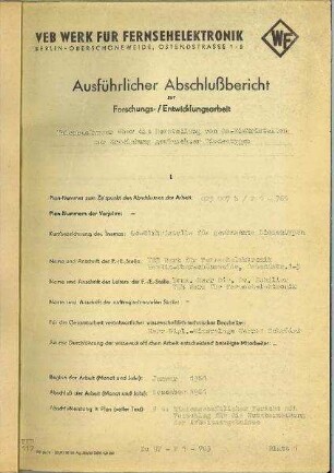 Herstellung von Ge-Einkristallen