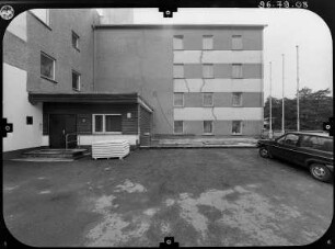 Jöhstadt-Schmalzgrube, Hauptstraße 22. Bundespolizeirevier. Straßenansicht mit Eingang