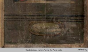 Heiliger Laurentius, Segnender Gottvater in Glorie, heiliger Sebastian und heiliger Zenobius : Heiliger Sebastian