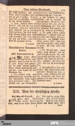 XIX. Von der christlichen Kirche.