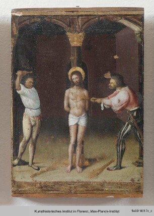 Die fünfzehn Rosenkranzgeheimnisse und der Heilige Thomas von Aquin : Geißelung Christi