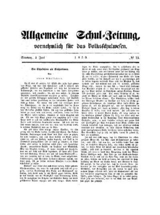 Der Schullehrer als Kirchendiener