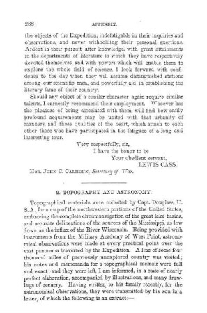 Topography and Astronomy