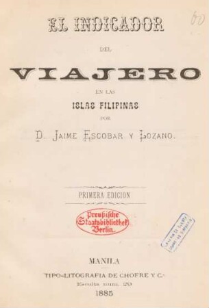 El indicador del viajero en las Islas Filipinas