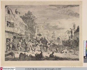 [The large village fair; La fete de village; Das Dorffest]