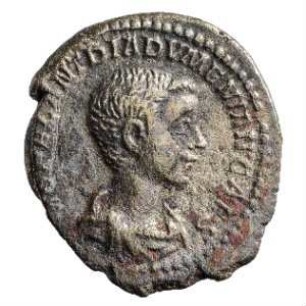 Münze, Denar, 217 - 218 n. Chr.