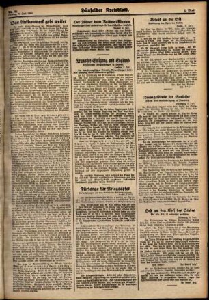 Zweite Ausgabe vom Freitag, den 06. Juli 1934.