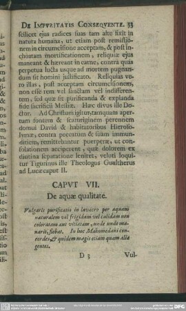 Caput VII. De aquae qualitate
