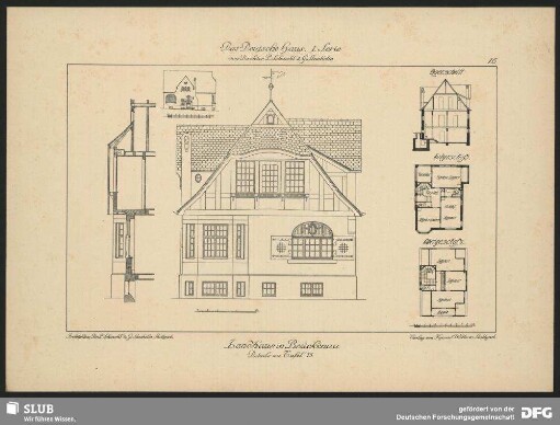 Landhaus in Brückenau [Grundriss, Aufriss]
