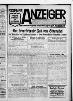 Essener Anzeiger. 1919-1940