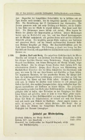 Zeittafel zur Wiederholung