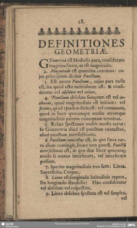 Definitiones Geometriae