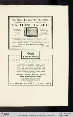 Schering & Glatz [Varitone Tablets for Color Toning]
