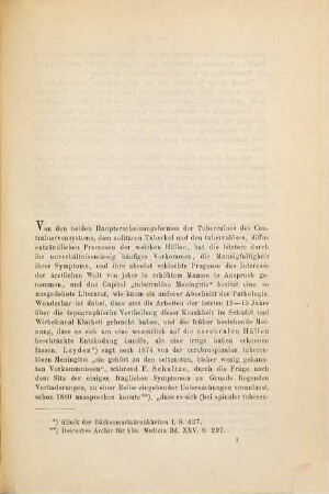 Zur Lehre von der Tuberculose des Centralnervensystems