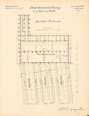 Fischereihafen, Geestemünde: Güterversandhalle: Grundriss 1:200