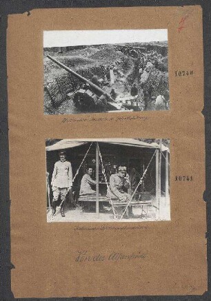 Ital. Artillerie in Gefechtsstellung